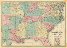 United States Map By O. D. Case