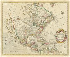 North America and California as an Island Map By Richard William Seale