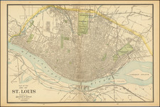 Missouri Map By George F. Cram