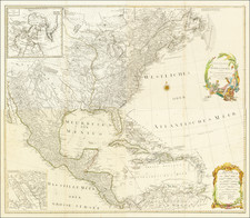 North America Map By Franz Anton Schraembl