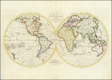 A Map of the World from the best Authorities By Mathew Carey