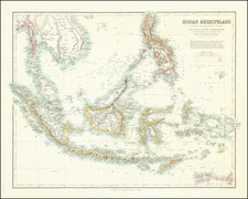 Southeast Asia, Indonesia and Malaysia Map By Archibald Fullarton & Co.