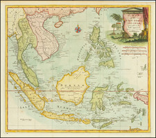 Southeast Asia, Philippines, Indonesia and Thailand, Cambodia, Vietnam Map By Thomas Kitchin