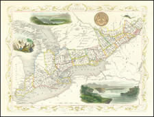 Eastern Canada Map By John Tallis