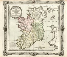 Europe and British Isles Map By Louis Brion de la Tour