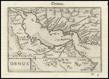 Middle East and Arabian Peninsula Map By Petrus Bertius