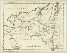 New York State Map By Jedidiah Morse