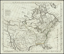 United States and North America Map By Thomas Kitchin
