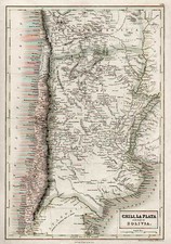 South America Map By Adam & Charles Black