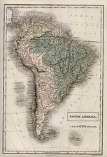 South America Map By Adam & Charles Black