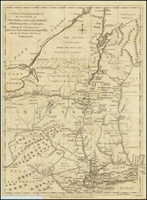 New Hampshire, Vermont, New York State and Pennsylvania Map By John Lodge