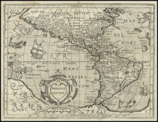 Western Hemisphere and America Map By Jodocus Hondius -  Gerard Mercator