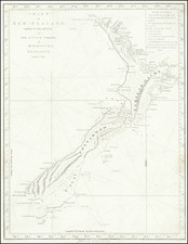 New Zealand Map By James Cook