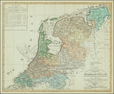 Netherlands Map By Adolf Stieler / F.W. Streit