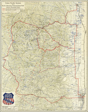 Rocky Mountains Map By Union Pacific Railroad Company