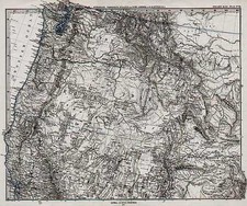 Plains, Rocky Mountains and California Map By Adolf Stieler