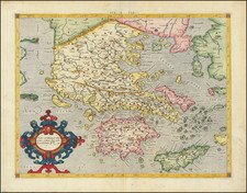 Greece Map By  Gerard Mercator