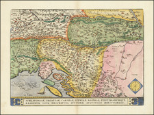 Croatia & Slovenia Map By Abraham Ortelius