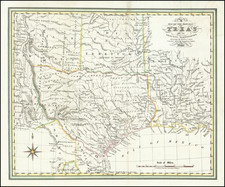 Texas Map By Charles Frederick Cheffins