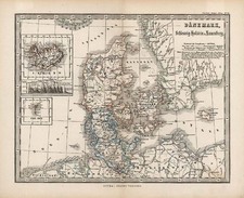 Europe, Scandinavia and Iceland Map By Adolf Stieler