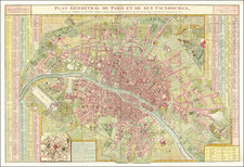 Paris and Île-de-France Map By Charles Francois Delamarche