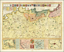 Nouvelle Carte des Differents etats du Roi de Prusse, et de Ceux des Autres Princes de la Maison de Brandebourg.