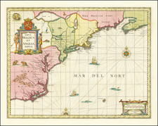 New England, Mid-Atlantic and Southeast Map By Peter Schenk  &  Gerard Valk