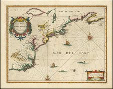 New England, New York State, Mid-Atlantic, Southeast, Virginia, North Carolina and South Carolina Map By Jan Jansson