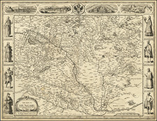 The Mape of Hungari newly augmented by John Speede Ano Dom: 1626