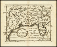 Florida, South and Southeast Map By Pierre Du Val