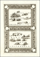 Polar Maps, Atlantic Ocean and Naval & Marine Map By Vincenzo Maria Coronelli