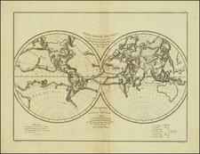 Mappe Monde Physique D'Apres Les Vues De Mr. Pallas Redigees par Mr. L'Abbe Monguez Journal de Physique, Mai 1779