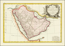 Carte De L'Arabie qui se divise en Arabie Petree, Deserte et Heureuse . . . 1771 By Jean Lattré