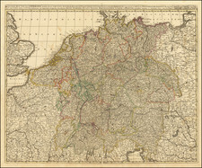 Austria, Poland, Czech Republic & Slovakia and Norddeutschland Map By Gerard & Leonard Valk