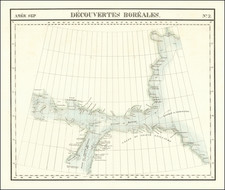 Polar Maps and Canada Map By Philippe Marie Vandermaelen