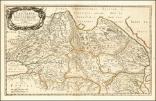 China, Central Asia & Caucasus and Russia in Asia Map By Nicolas Sanson