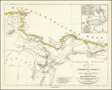 North Africa Map By Carl Ritter