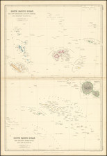 Oceania Map By Blackie & Son / J. Bartholomew