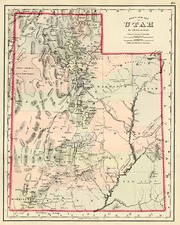 Southwest and Rocky Mountains Map By O.W. Gray