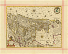 Netherlands Map By Moses Pitt  &  Jacob van Waesberg