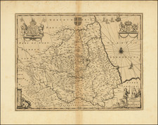 British Counties Map By Willem Janszoon Blaeu