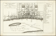 Philadelphia Map By Benjamin Eastburn / Georges Louis Le Rouge