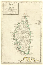 France and Corsica Map By Nicolas Sanson