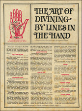 [Poster on linen] The Art of Divining by Lines in the Hand
