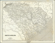 South Carolina Map By Sidney Morse  &  Samuel Breese