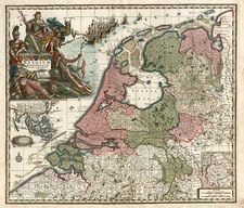 Europe, Netherlands, Asia and Southeast Asia Map By Matthaus Seutter