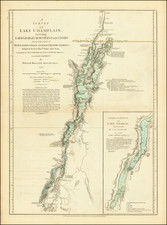 Vermont, New York State and American Revolution Map By Robert Sayer  &  John Bennett