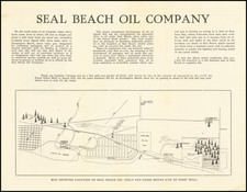 California, Los Angeles and Other California Cities Map By Seal Beach Oil Company