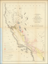 California and Geological Map By U.S. Pacific RR Survey