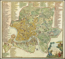 Rome Map By John Stockdale